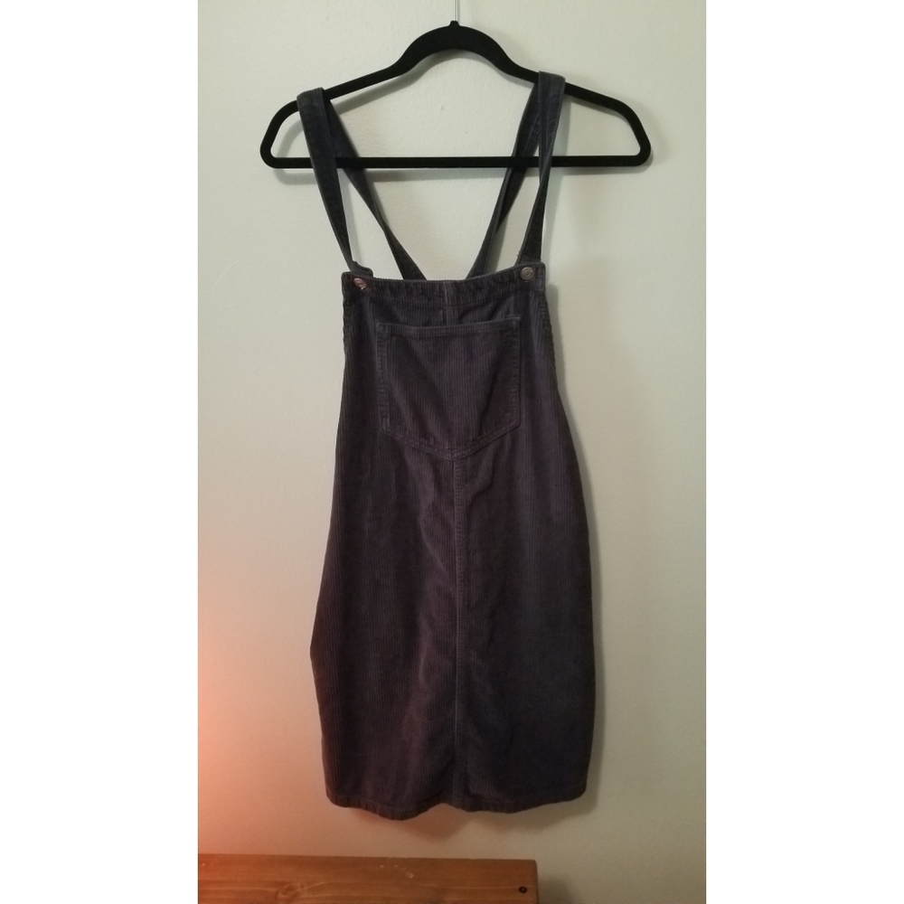 Topshop Steel Blue Overall Dress